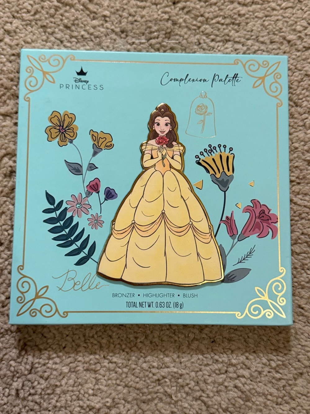 Disney Belle Complexion Palette highlighters, bronzers, and blushes
